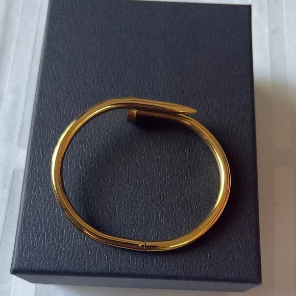 Gold Nail Bracelet - Picture 2 of 4